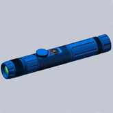 Militärische Verteidigung schienenmontierter Fokus einstellbarer blauer LED-Beleuchtungs-Taktischer Laser-Taschenlampen-Bezeichner