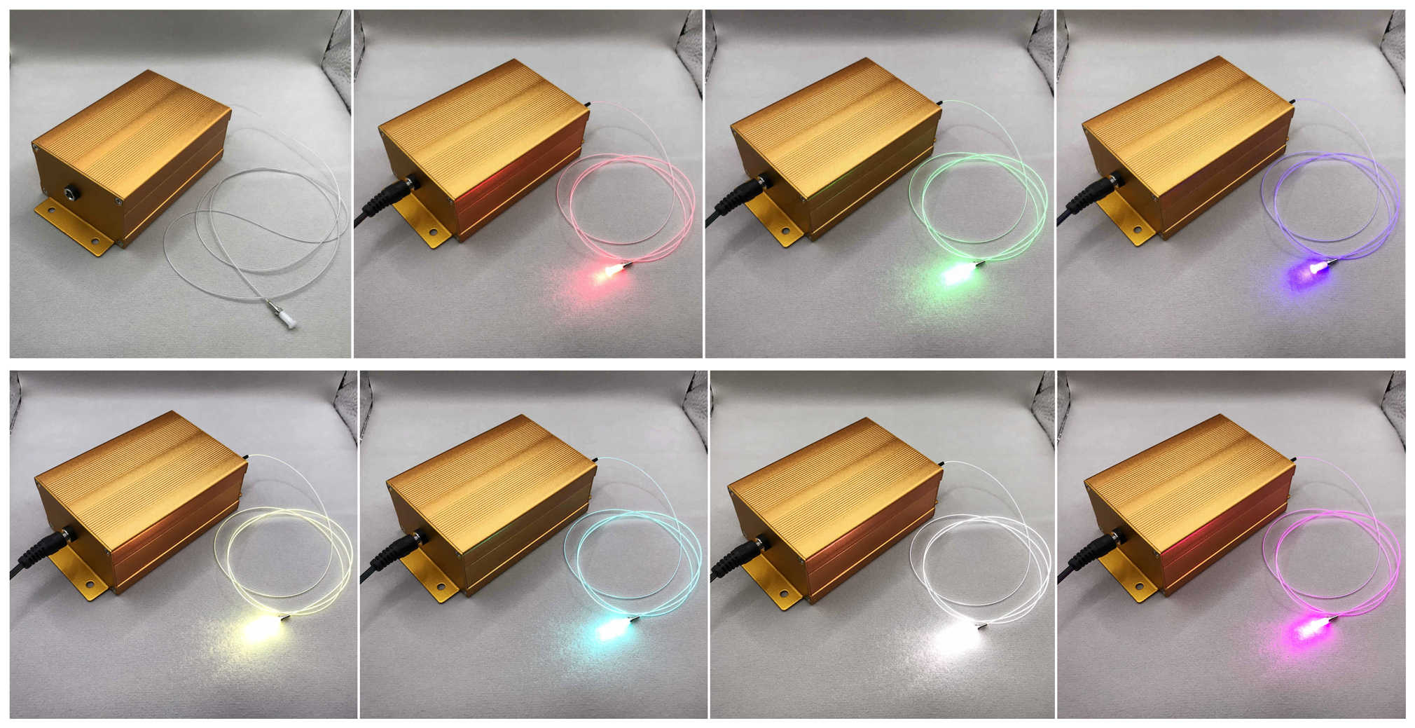 RGB fasergekoppeltes Lasermodul 60mW 12V Bluetooth Control FC-Anschluss für Corning Fibrance Lichtstreuende Faser